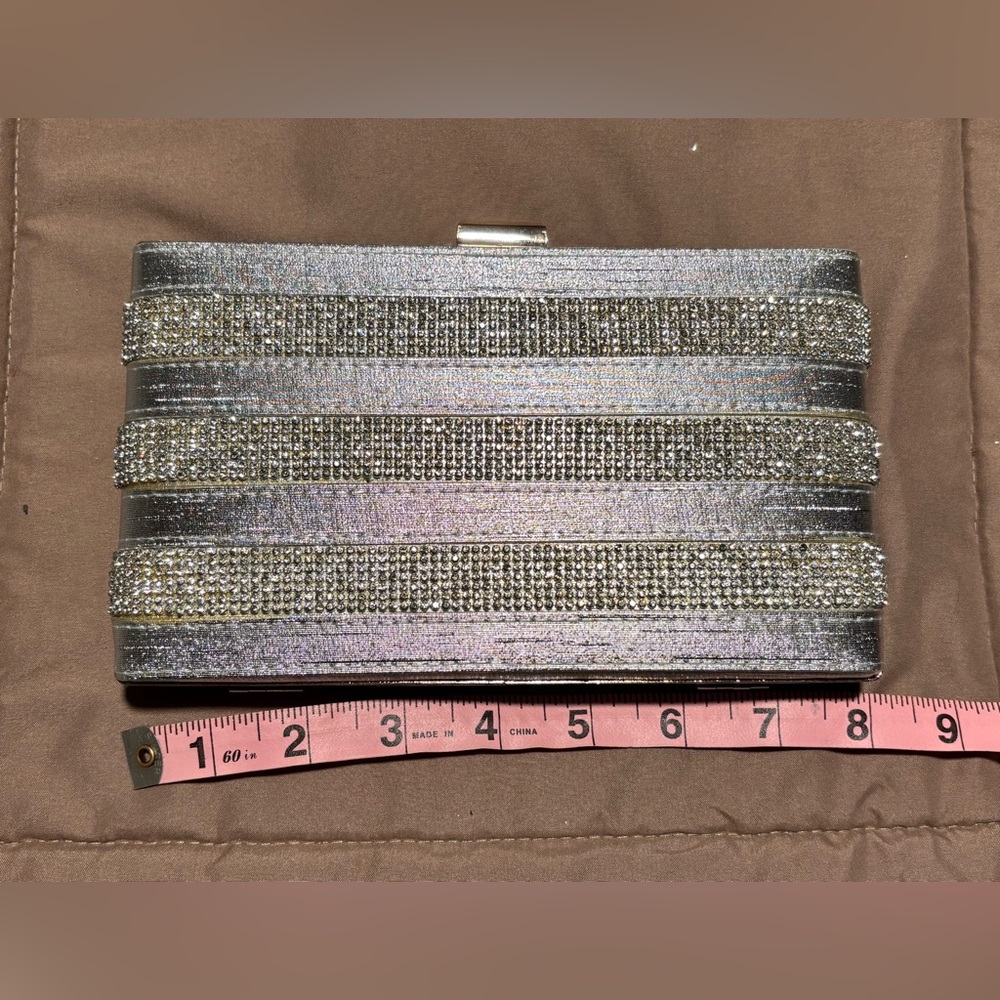 Elegant Silver Clutch Bag